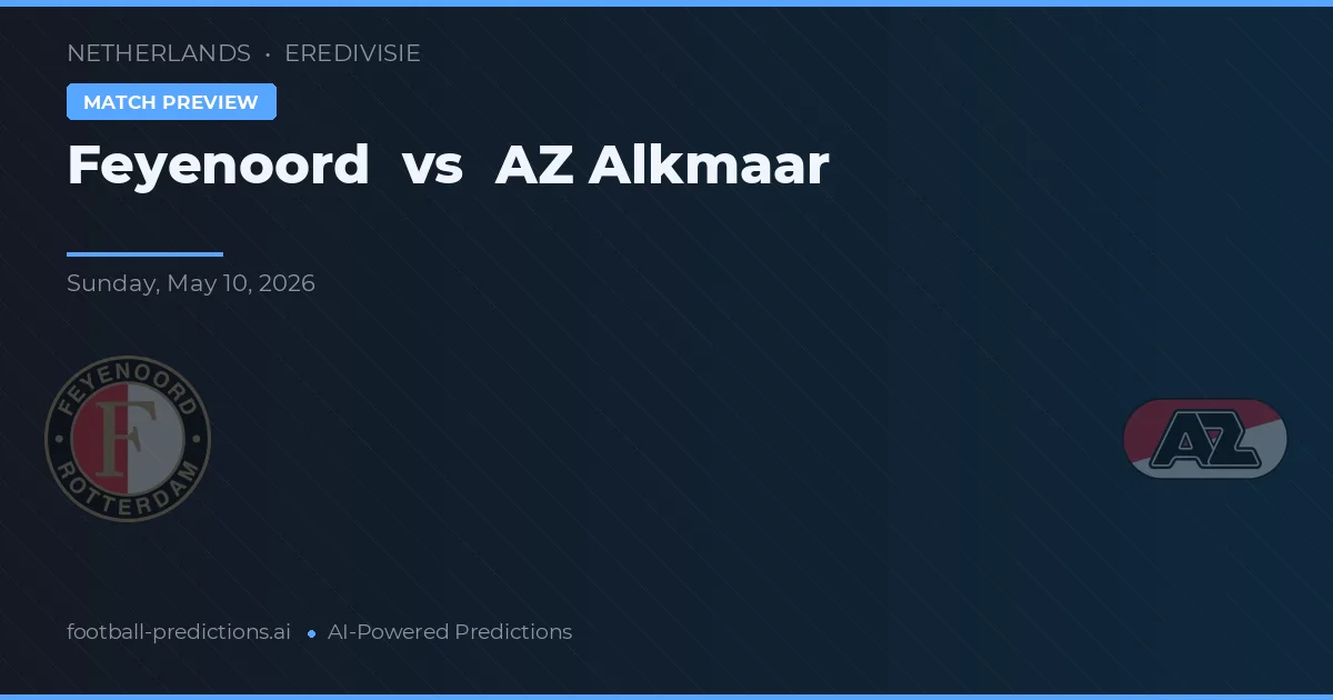 Feyenoord vs AZ Alkmaar — pronostic et avant-match