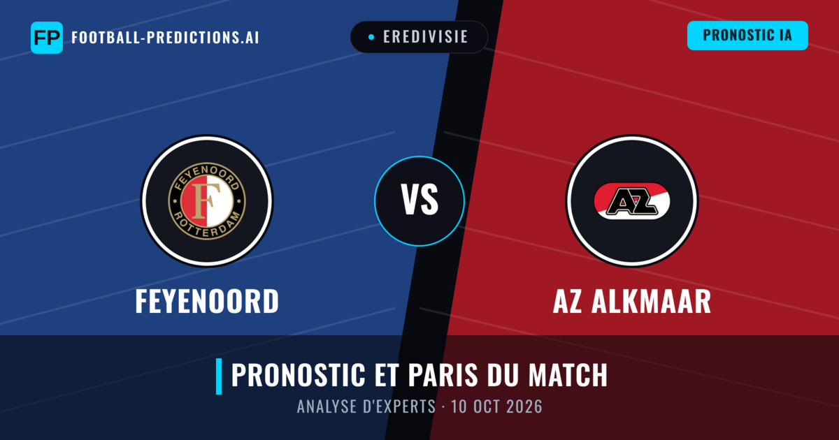 Feyenoord vs AZ Alkmaar — pronostic et avant-match