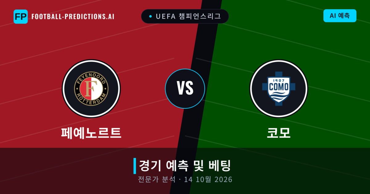 페예노르트 대 코모 — 경기 예측 및 프리뷰