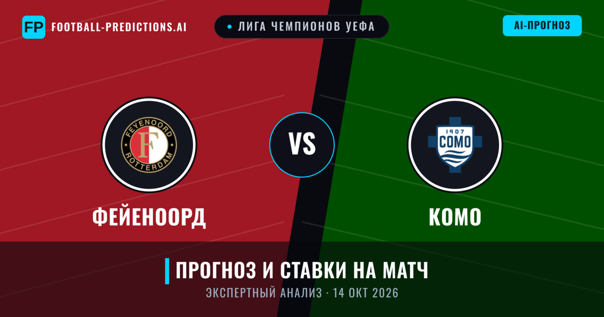 Фейеноорд – Комо — прогноз и превью матча