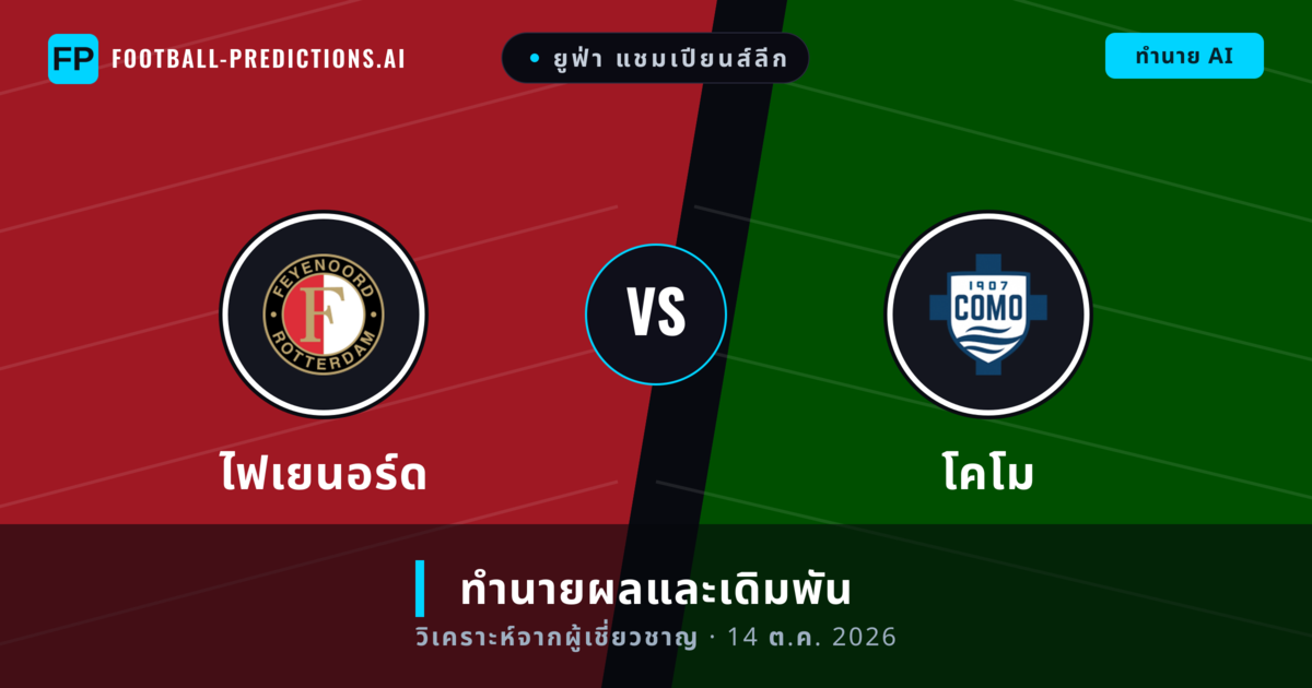 ไฟเยนอร์ด พบ โคโม — ทำนายผลและพรีวิวการแข่งขัน