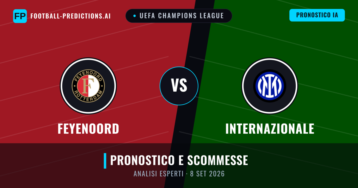 Feyenoord vs Internazionale — pronostico e anteprima del match