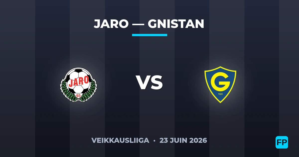 Jaro vs Gnistan — pronostic et avant-match