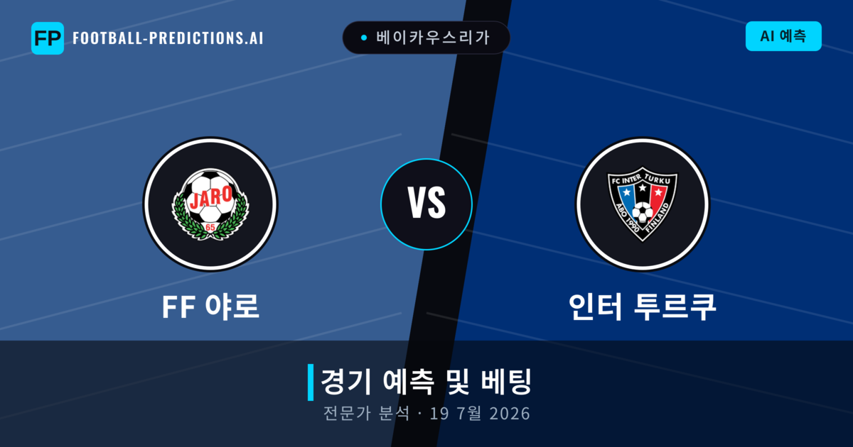 FF 야로 대 인터 투르쿠 — 경기 예측 및 프리뷰