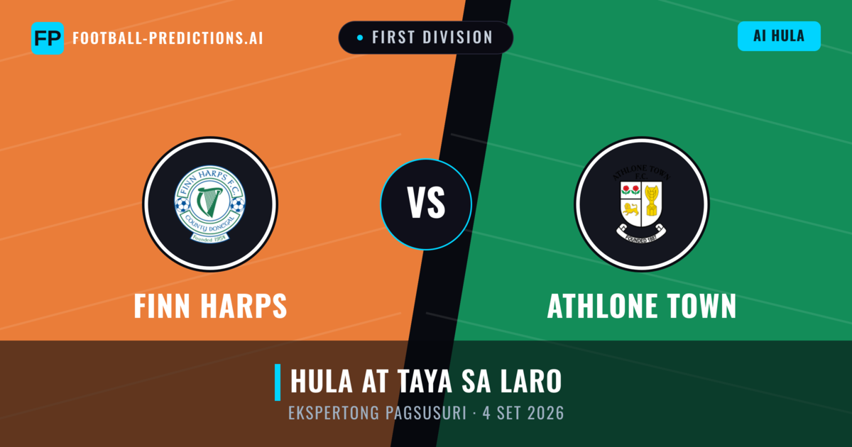 Finn Harps vs Athlone Town — hula at preview ng laban