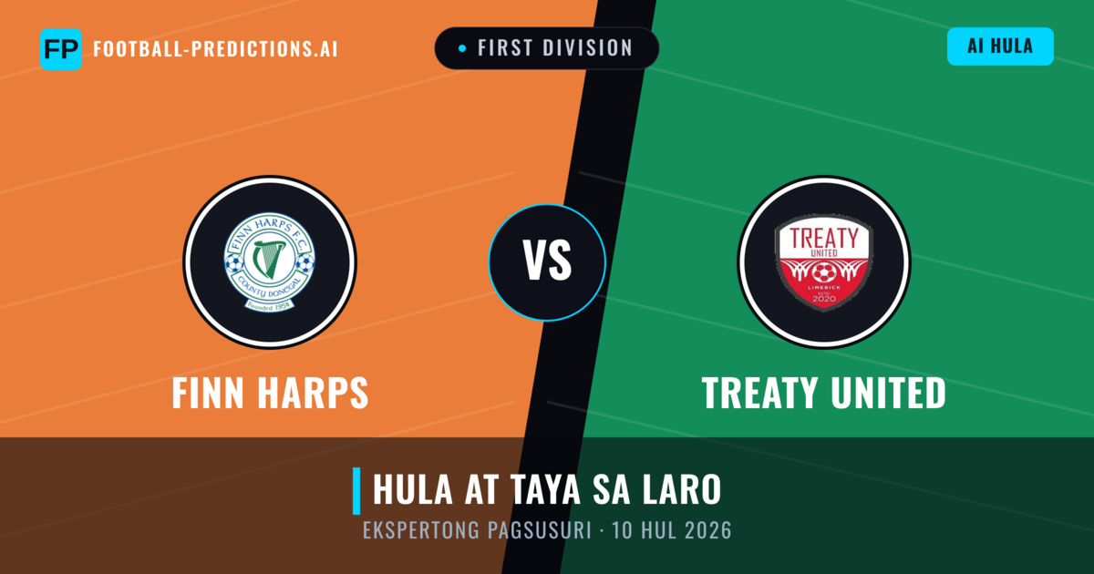 Finn Harps vs Treaty United — hula at preview ng laban