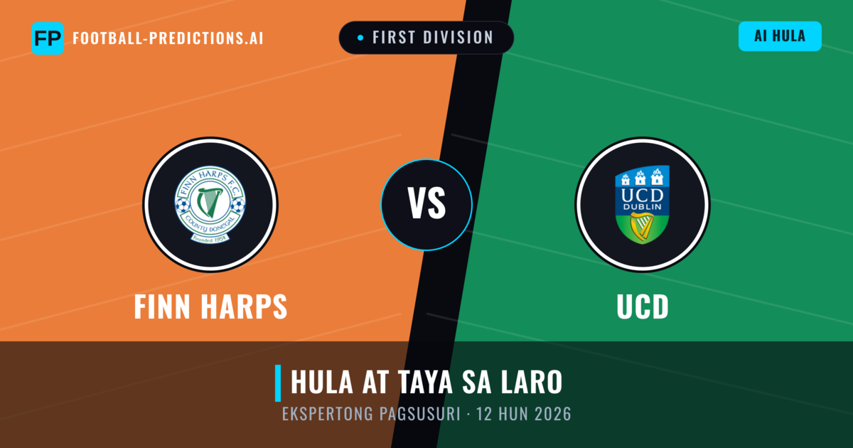 Finn Harps vs UCD — hula at preview ng laban