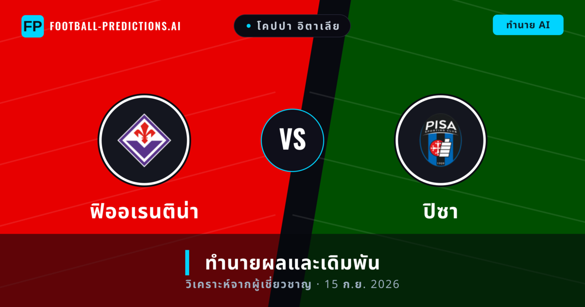 ฟิออเรนติน่า พบ ปิซา — ทำนายผลและพรีวิวการแข่งขัน