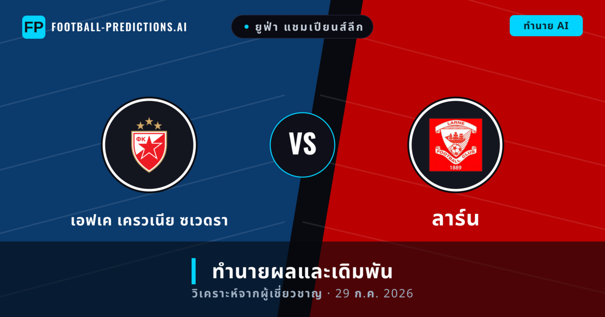 เอฟเค เครวเนีย ซเวดรา พบ ลาร์น — ทำนายผลและพรีวิวการแข่งขัน