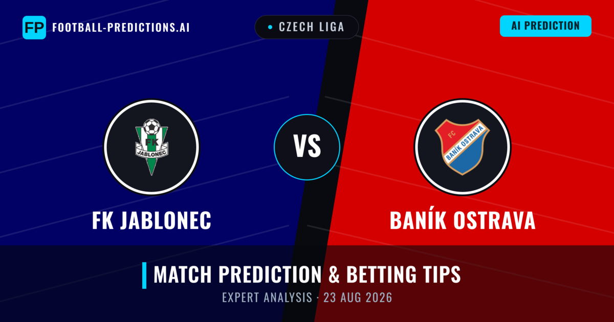 FK Jablonec vs Baník Ostrava — match prediction & preview