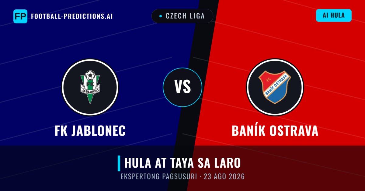 FK Jablonec vs Baník Ostrava — hula at preview ng laban