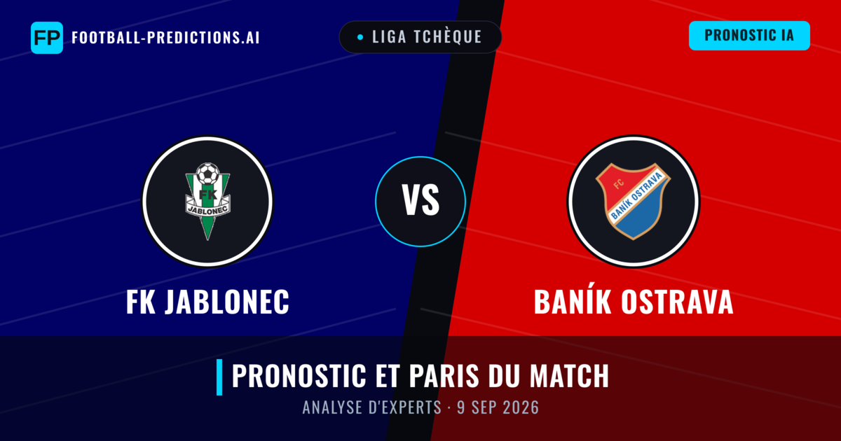 FK Jablonec vs Baník Ostrava — pronostic et avant-match