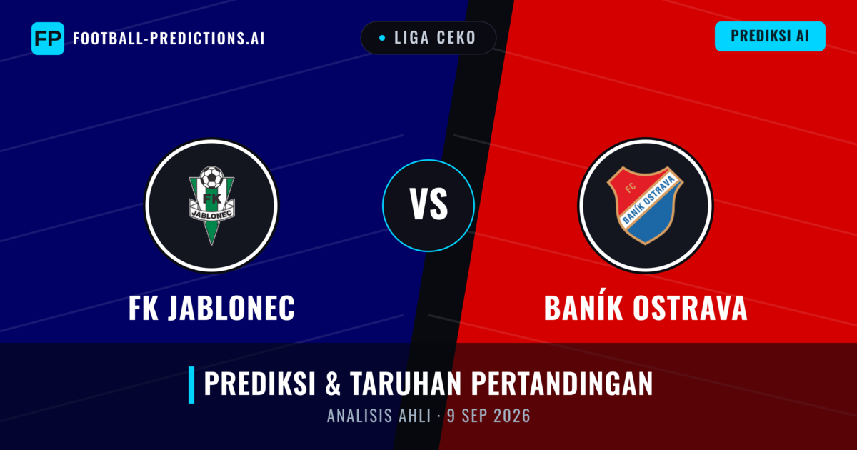 FK Jablonec vs Baník Ostrava — prediksi dan pratinjau pertandingan
