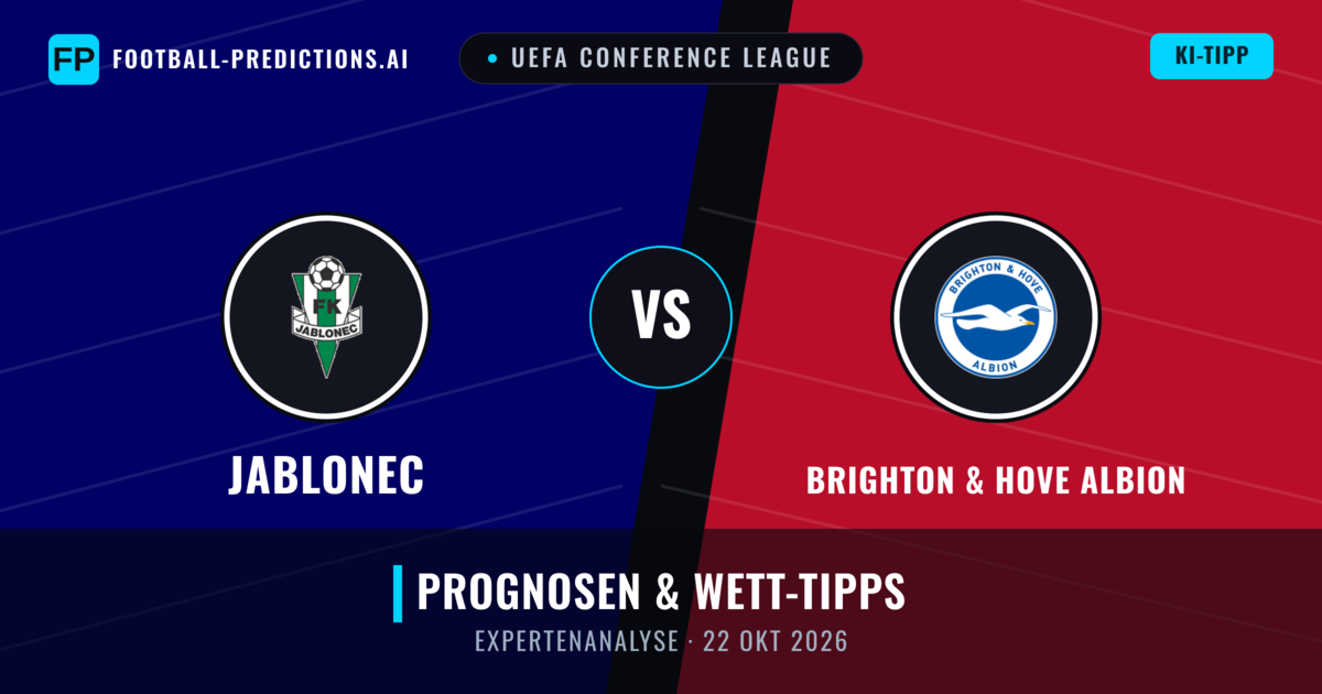 Jablonec vs Brighton & Hove Albion — Prognose und Spielvorschau