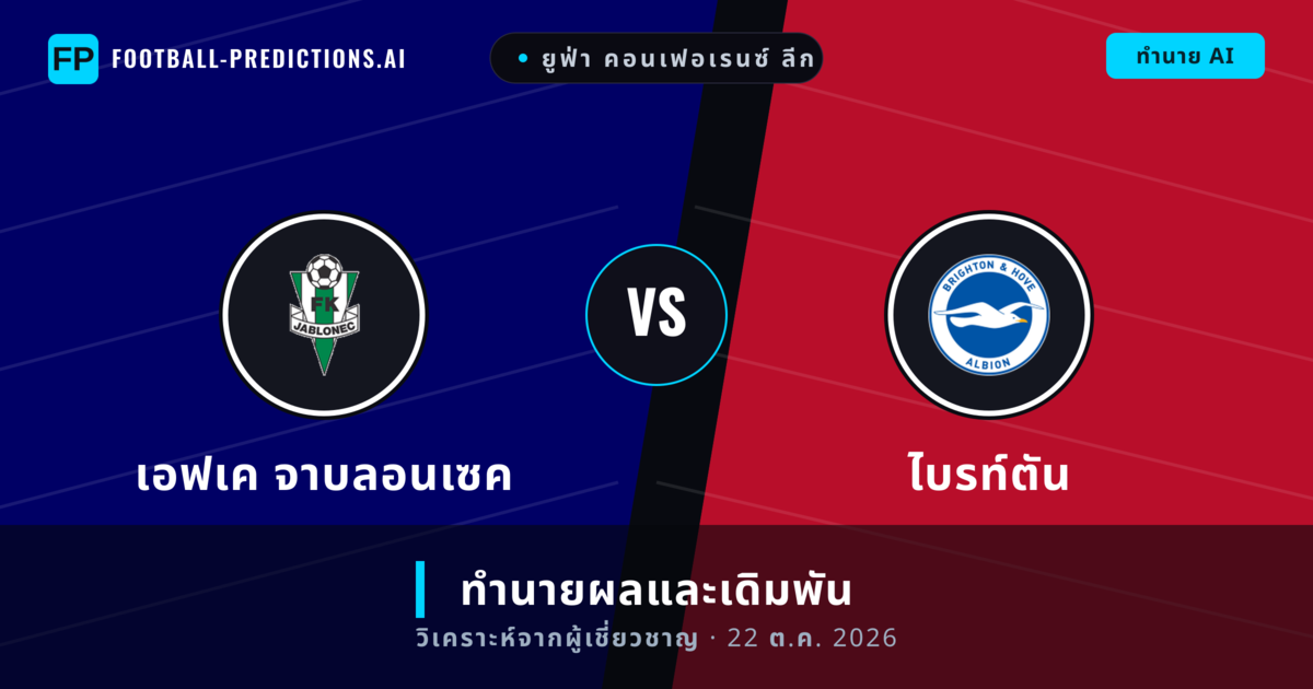 เอฟเค จาบลอนเซค พบ ไบรท์ตัน — ทำนายผลและพรีวิวการแข่งขัน