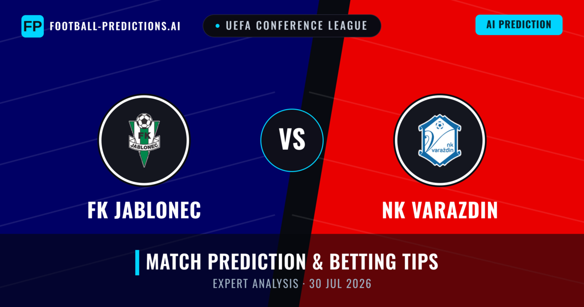 FK Jablonec vs NK Varazdin — match prediction & preview