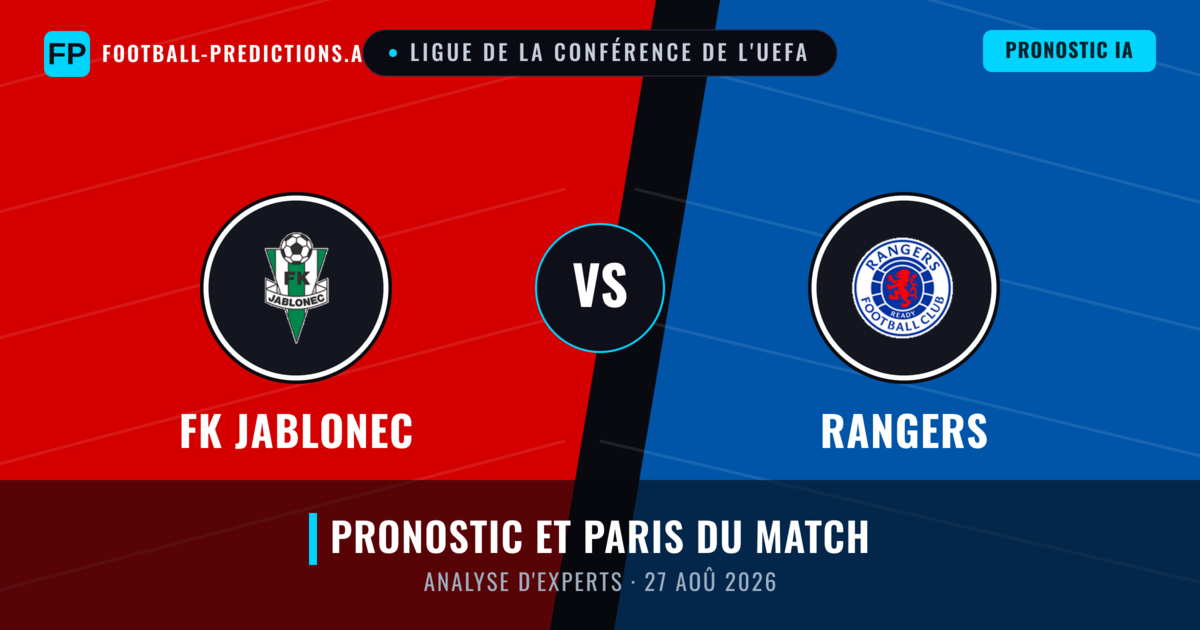 FK Jablonec vs Rangers — pronostic et avant-match