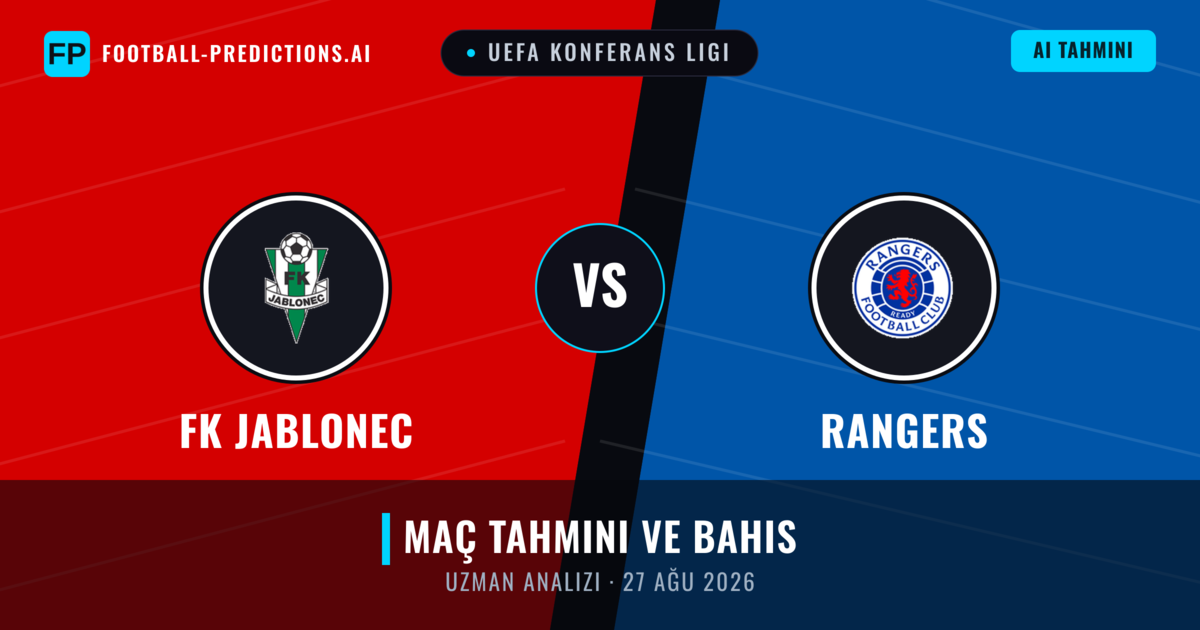 FK Jablonec - Rangers — maç tahmini ve önizleme