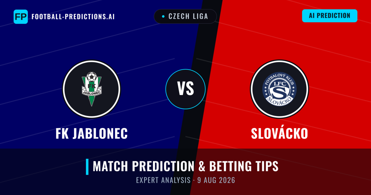 FK Jablonec vs Slovácko — match prediction & preview