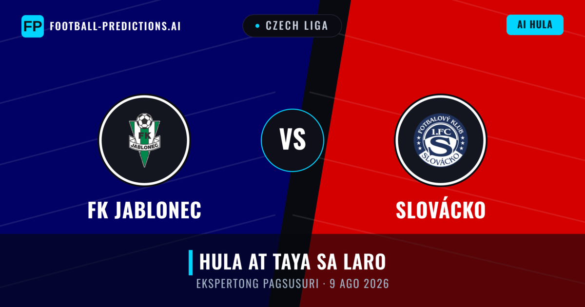 FK Jablonec vs Slovácko — hula at preview ng laban