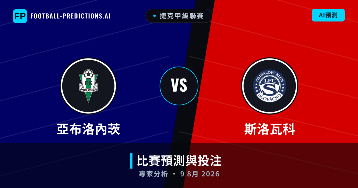 亞布洛內茨 vs 斯洛瓦科 — 比赛预测和前瞻