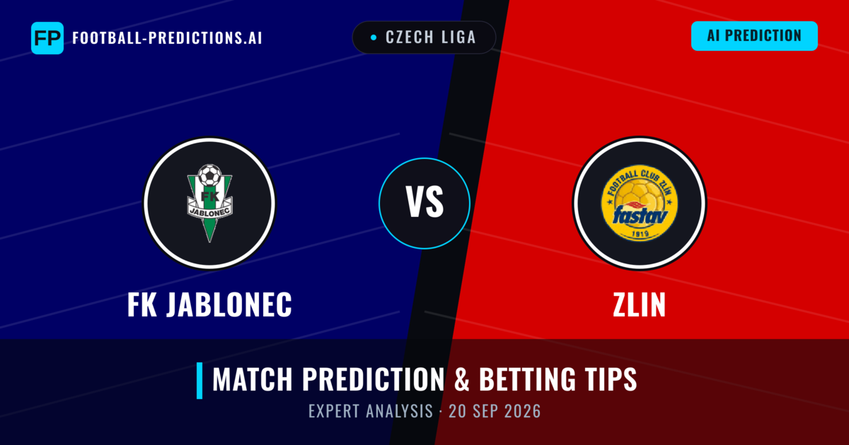 FK Jablonec vs Zlin — match prediction & preview