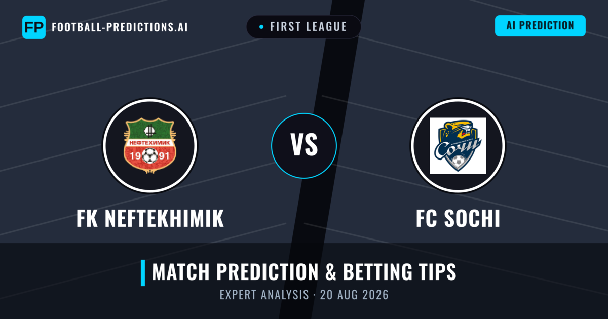 FK Neftekhimik vs FC Sochi — match prediction & preview