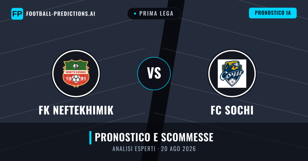 FK Neftekhimik vs FC Sochi — pronostico e anteprima del match