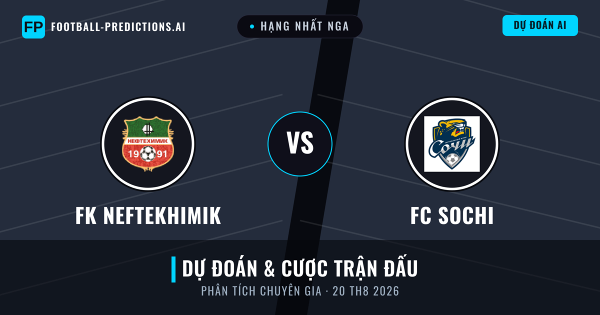 FK Neftekhimik vs FC Sochi — dự đoán và xem trước trận đấu