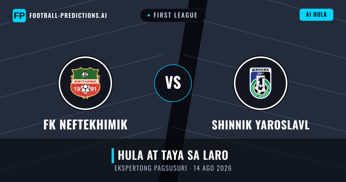 FK Neftekhimik vs Shinnik Yaroslavl — hula at preview ng laban