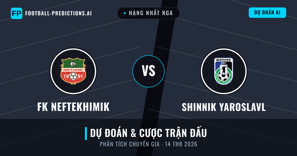 FK Neftekhimik vs Shinnik Yaroslavl — dự đoán và xem trước trận đấu
