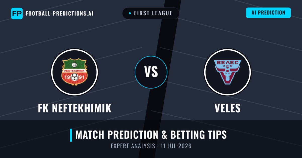 FK Neftekhimik vs Veles — match prediction & preview