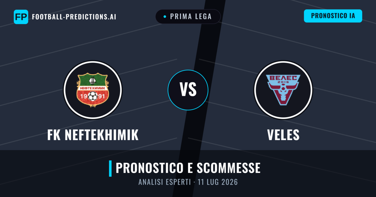 FK Neftekhimik vs Veles — pronostico e anteprima del match