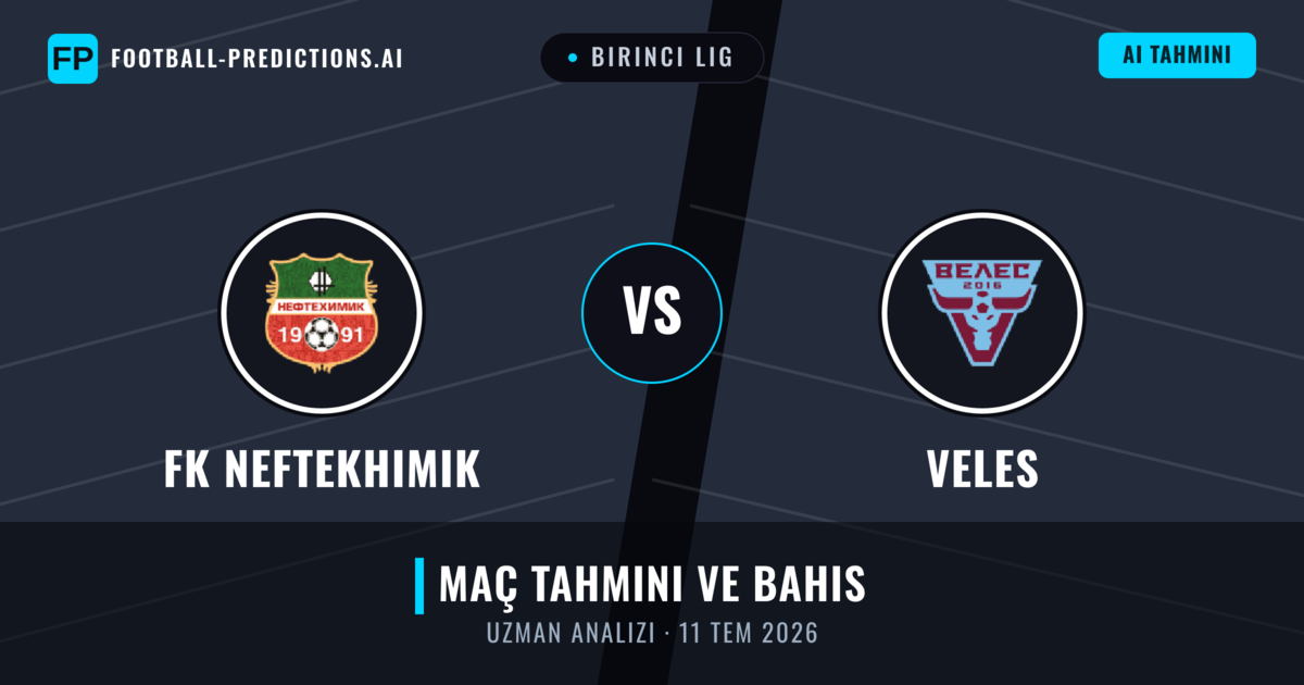 FK Neftekhimik - Veles — maç tahmini ve önizleme