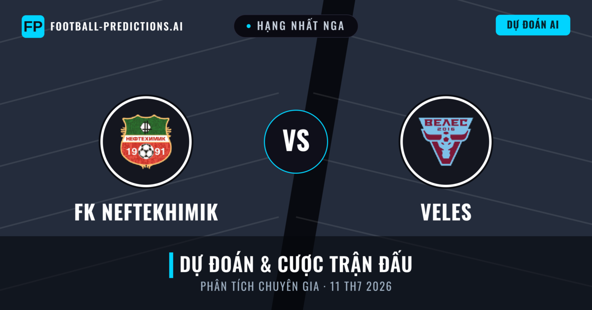 FK Neftekhimik vs Veles — dự đoán và xem trước trận đấu