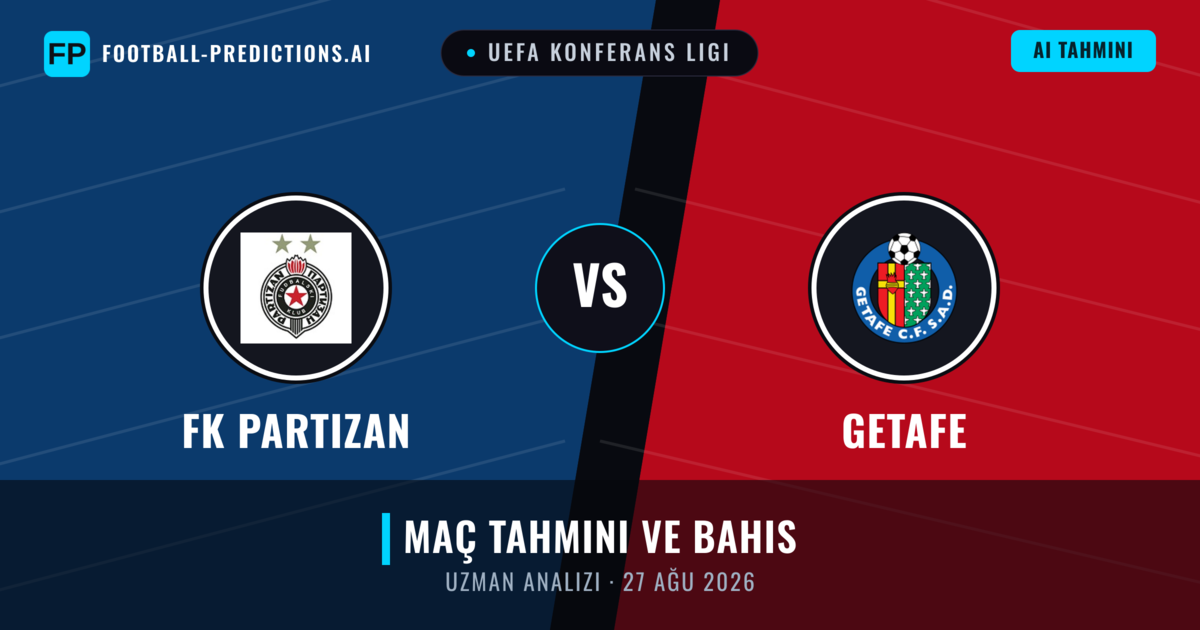 FK Partizan - Getafe — maç tahmini ve önizleme