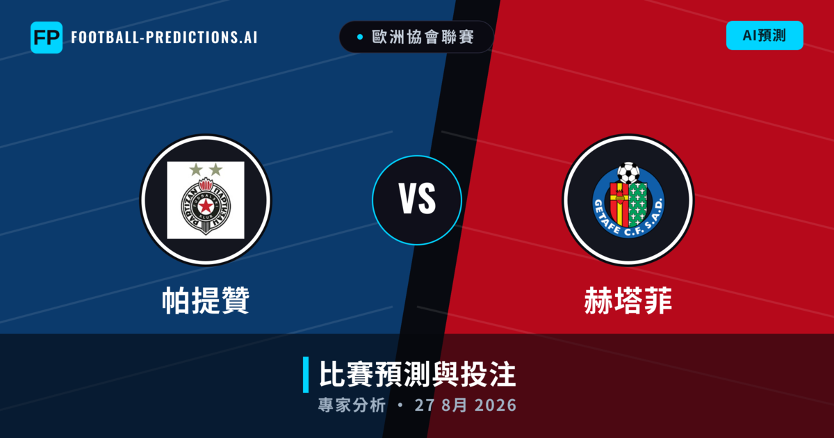 帕提贊 vs 赫塔菲 — 比赛预测和前瞻