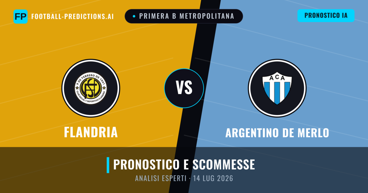 Flandria vs Argentino de Merlo — pronostico e anteprima del match