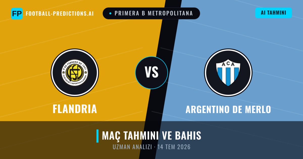 Flandria - Argentino de Merlo — maç tahmini ve önizleme