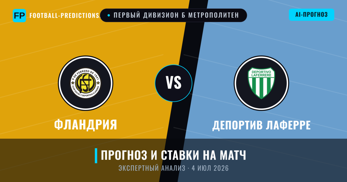 Фландрия – Депортив Лаферре — прогноз и превью матча