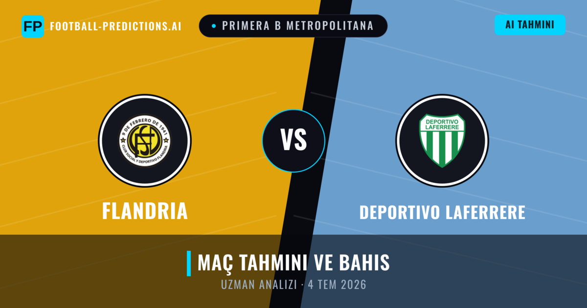Flandria - Deportivo Laferrere — maç tahmini ve önizleme