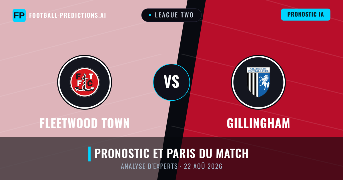 Fleetwood Town vs Gillingham — pronostic et avant-match