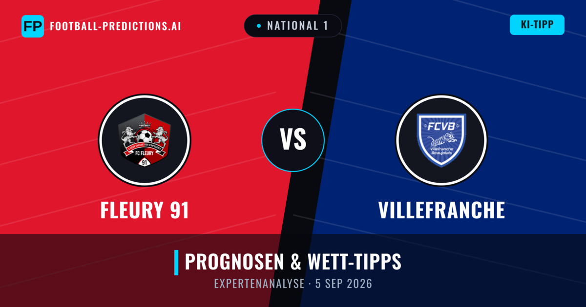 Fleury 91 vs Villefranche — Prognose und Spielvorschau