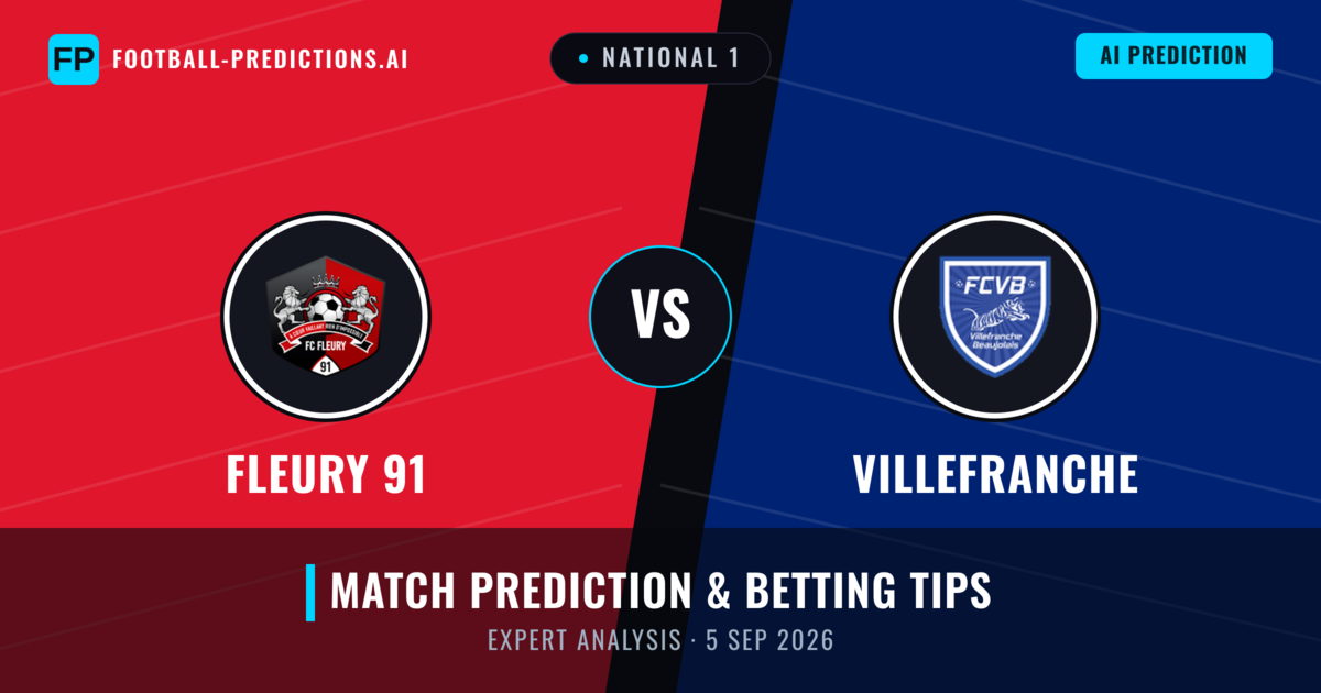 Fleury 91 vs Villefranche — match prediction & preview