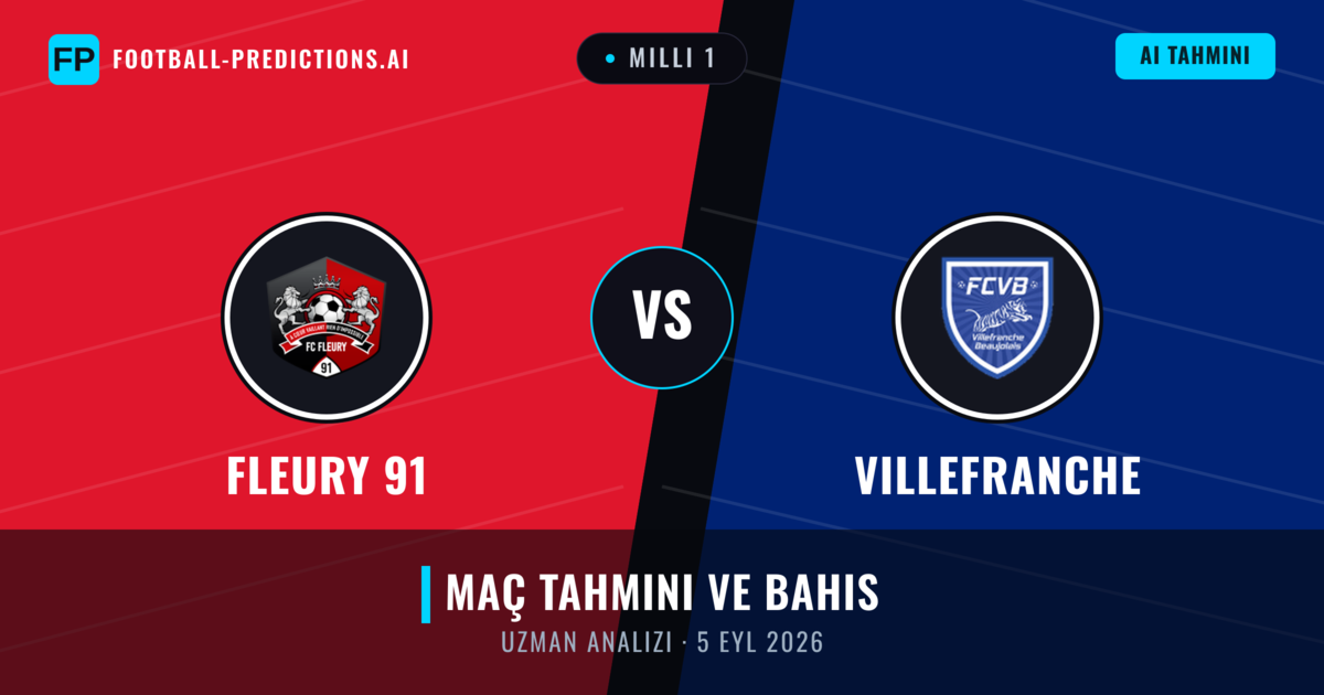 Fleury 91 - Villefranche — maç tahmini ve önizleme