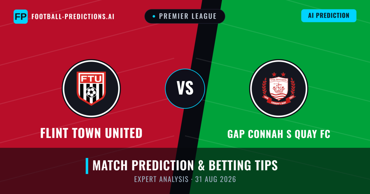 Flint Town United vs GAP Connah S Quay FC — match prediction & preview