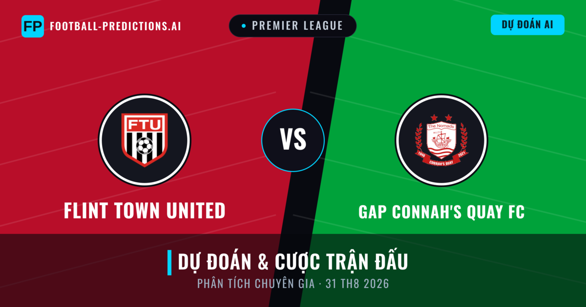 Flint Town United vs GAP Connah's Quay FC — dự đoán và xem trước trận đấu