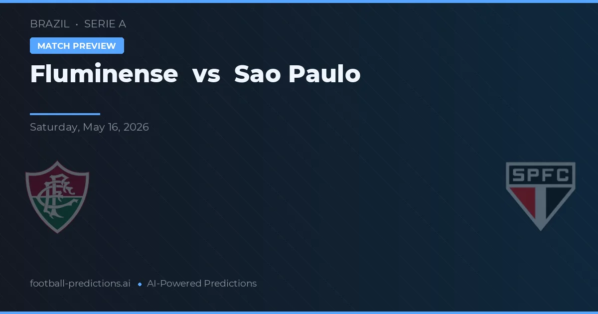 Fluminense vs Sao Paulo — pronostico e anteprima del match