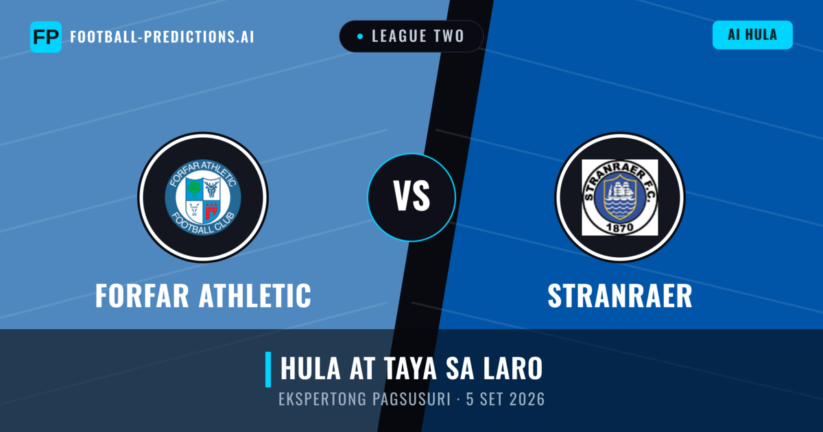 Forfar Athletic vs Stranraer — hula at preview ng laban