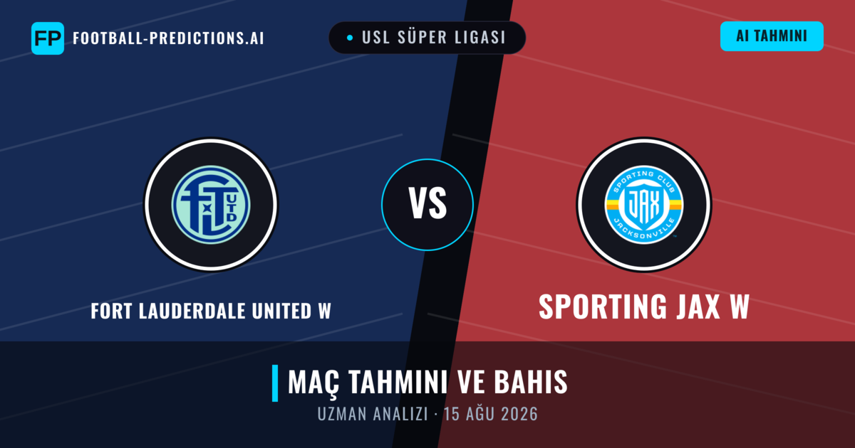 Fort Lauderdale United W - Sporting JAX W — maç tahmini ve önizleme